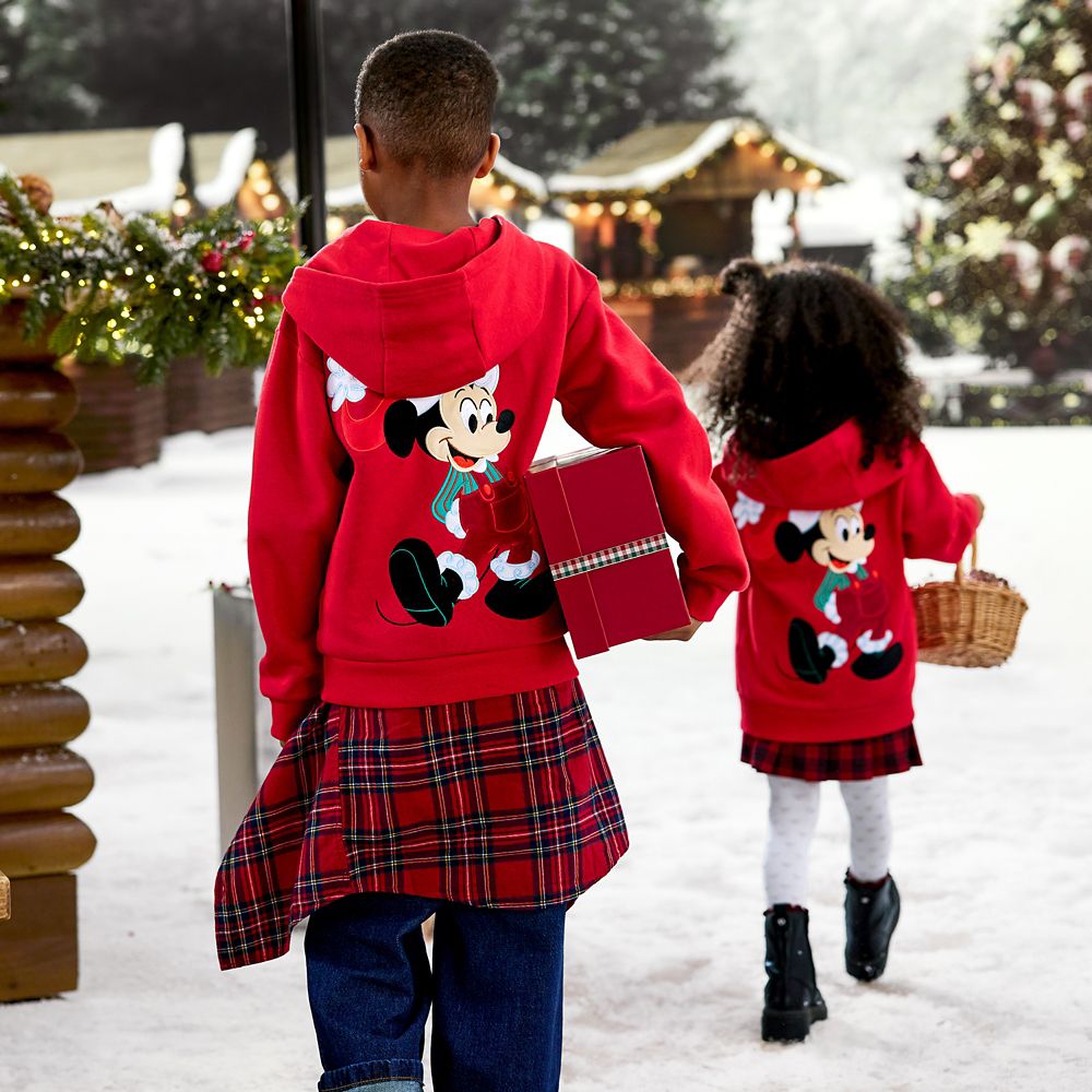 Chaqueta con Capucha Disney Santa Mickey Mouse para Niños