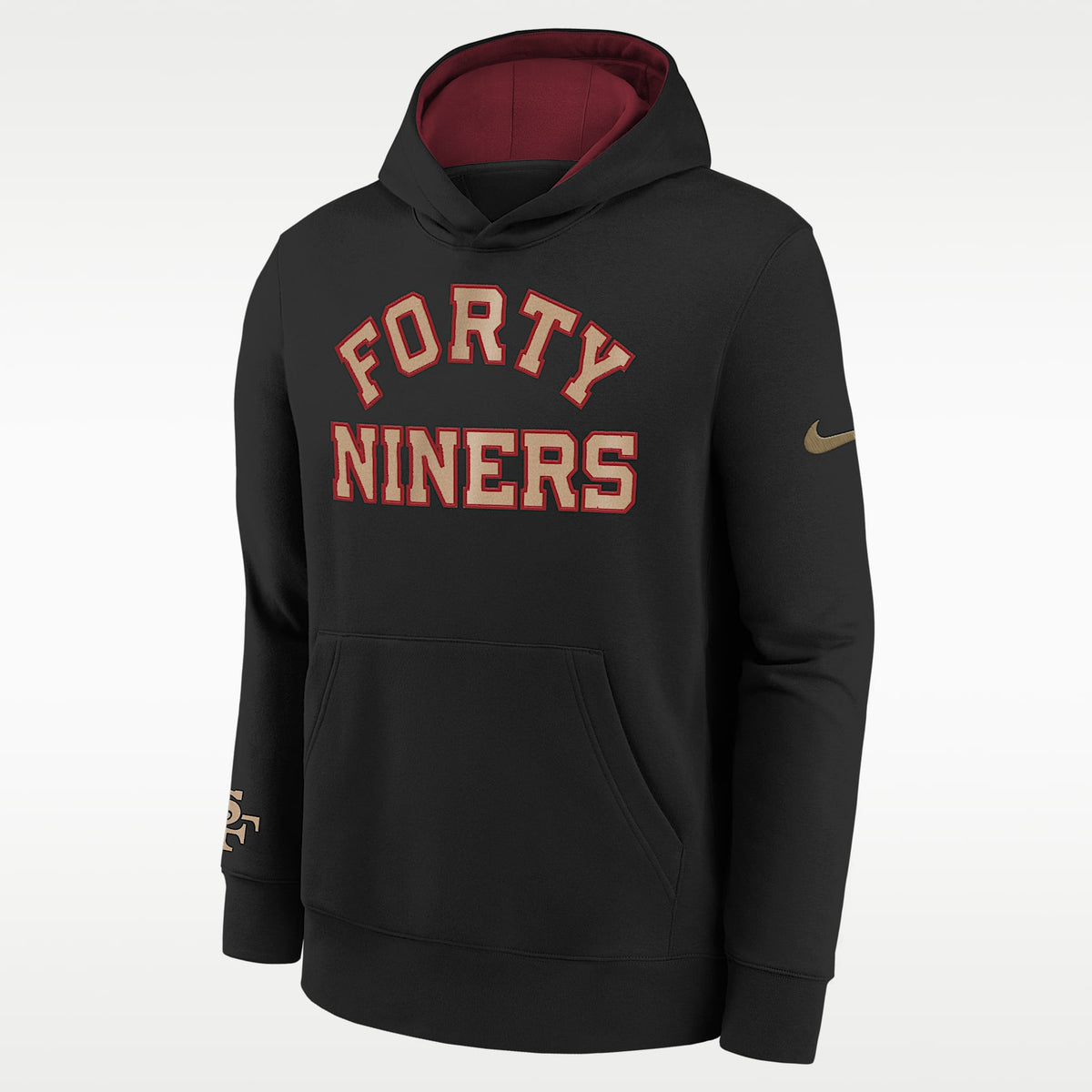 Sudadera con gorro sin cierre Nike de la NFL para niños talla grande San Francisco 49ers Rivalry Club – Negro – vista 1