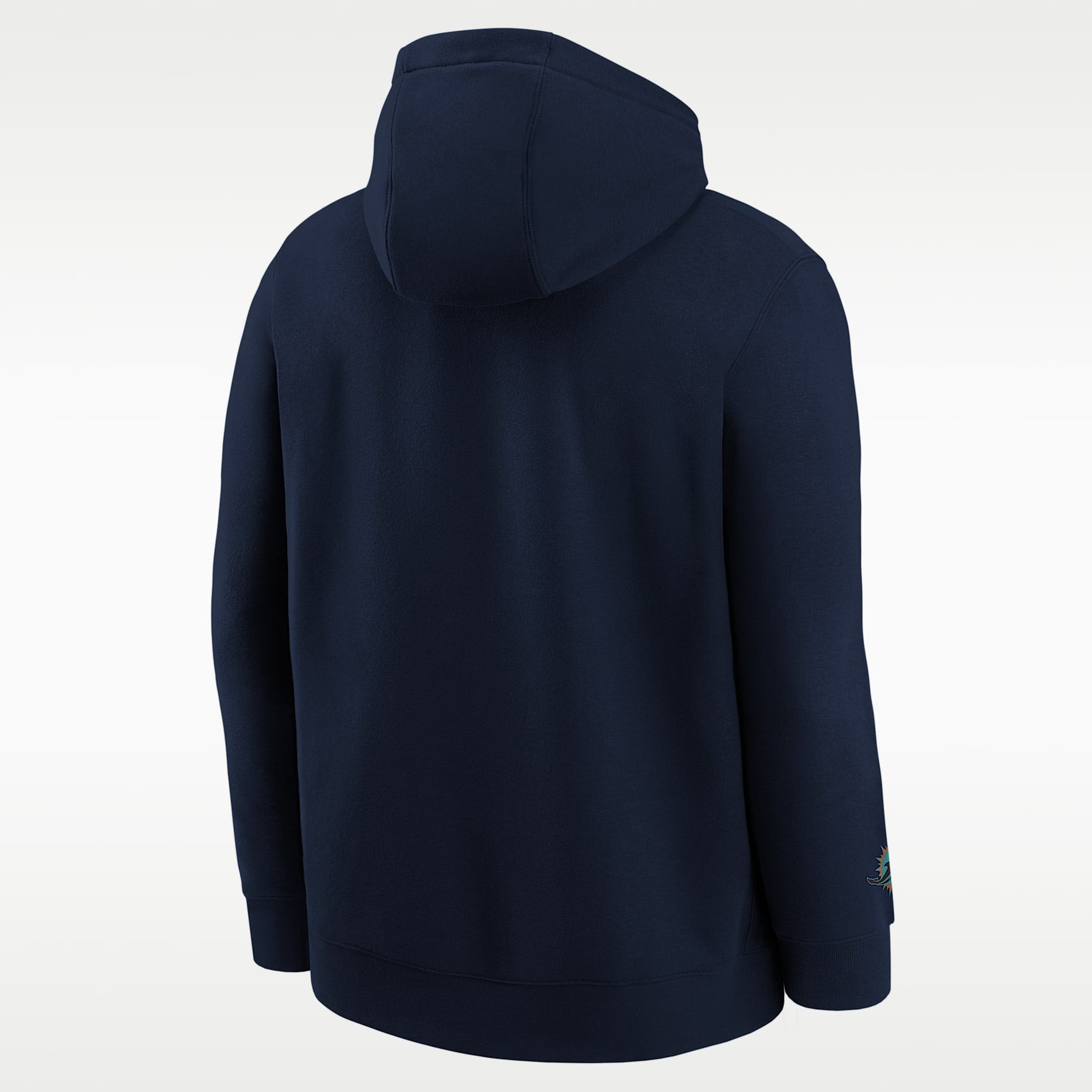 Sudadera con gorro sin cierre Nike de la NFL para niños talla grande Miami Dolphins Rivalry Club – Azul marino – vista 2