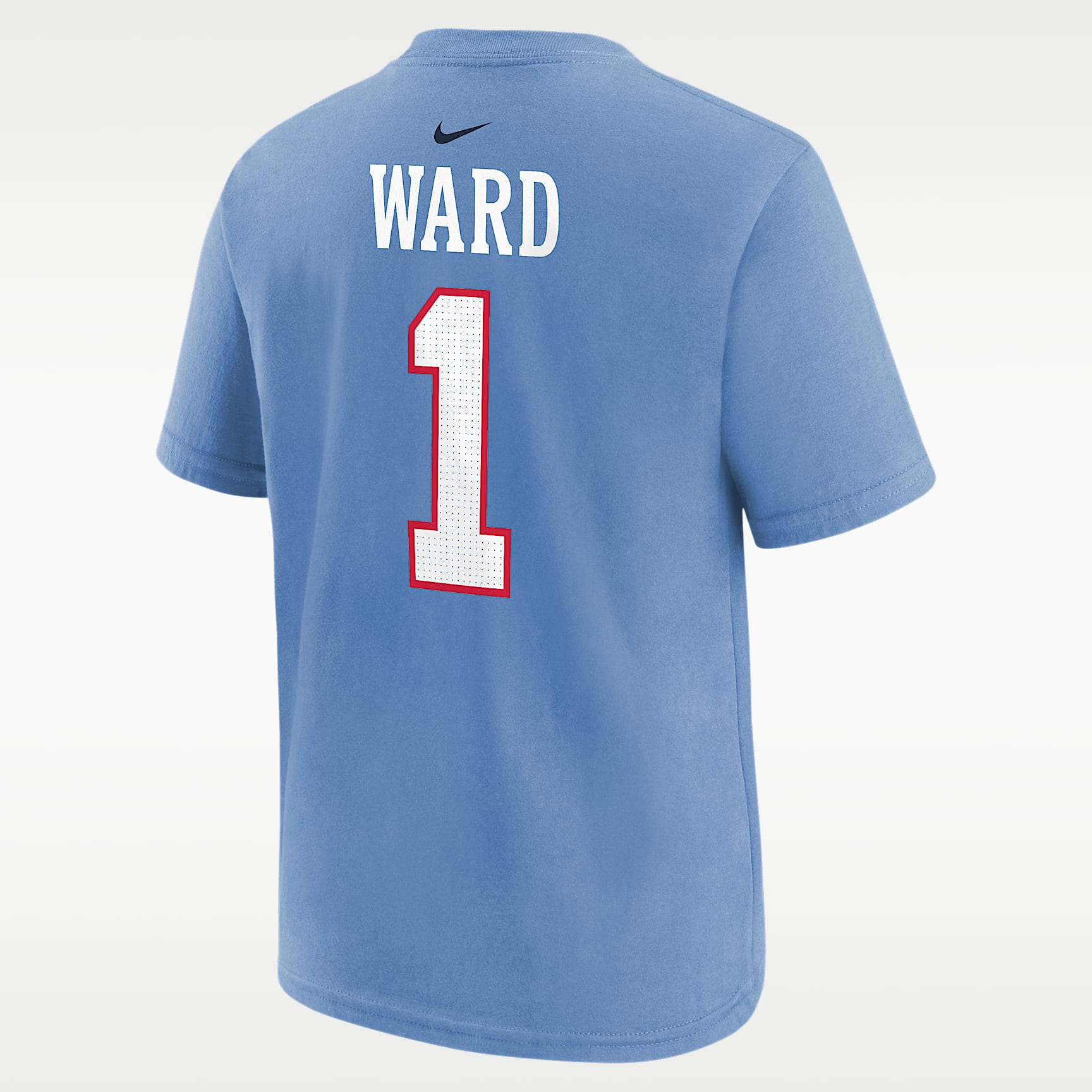 Playera de manga corta para niños talla grande Cameron Ward Tennessee Titans – Azul – vista 2