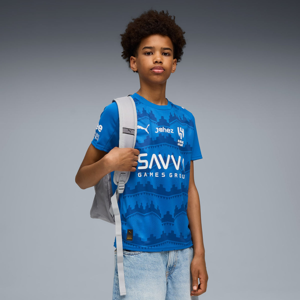 Jersey de futbol local réplica del Al-Hilal SFC 25/26 para niños grandes – Blue Intense-Blazing Blue – vista 1