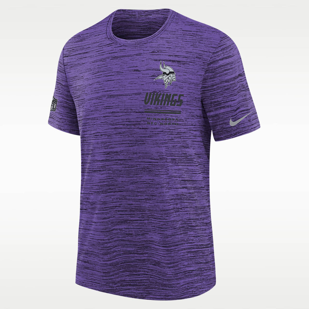 Playera Nike Dri-FIT de la NFL para niños talla grande Minnesota Vikings Sideline Team Issue Velocity – Morado – vista 1