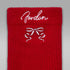 Medias calcetas de malla Sparkle para niños talla grande (2 pares) Jordan – Rojo gimnasio – vista 4