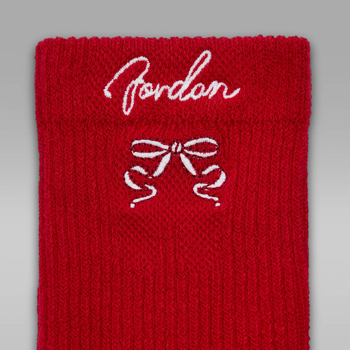 Medias calcetas de malla Sparkle para niños talla grande (2 pares) Jordan – Rojo gimnasio – vista 4