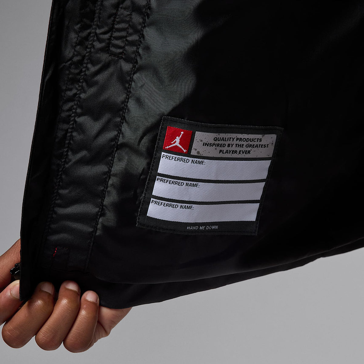 Chamarra 3 en 1 System Jordan para niño talla grande – Negro – vista 5