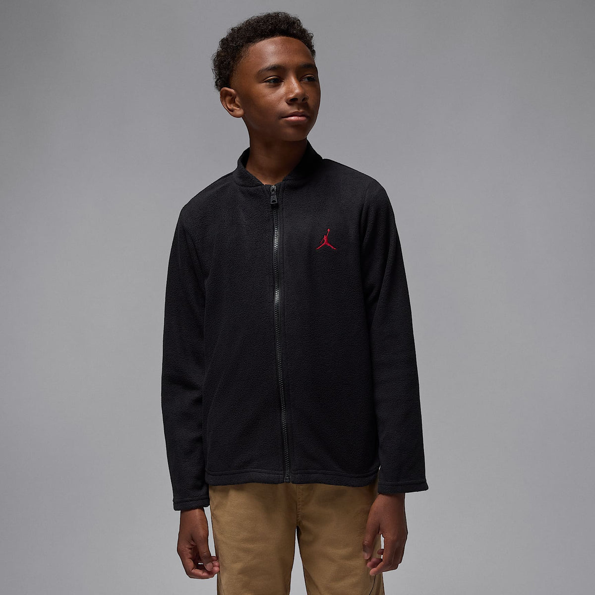 Chamarra 3 en 1 System Jordan para niño talla grande – Negro – vista 11