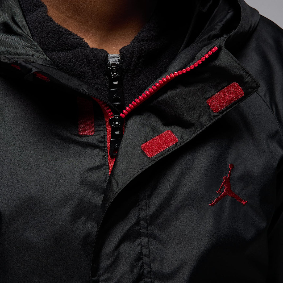 Chamarra 3 en 1 System Jordan para niño talla grande – Negro – vista 3