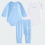 Conjunto adidas 3-Piece Linear Logo Bodyshirt & Pant para Bebés y Niños Pequeños