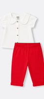 Conjunto 2 Piezas OFFCORSS Camisa y Pantalón para Bebé Niña