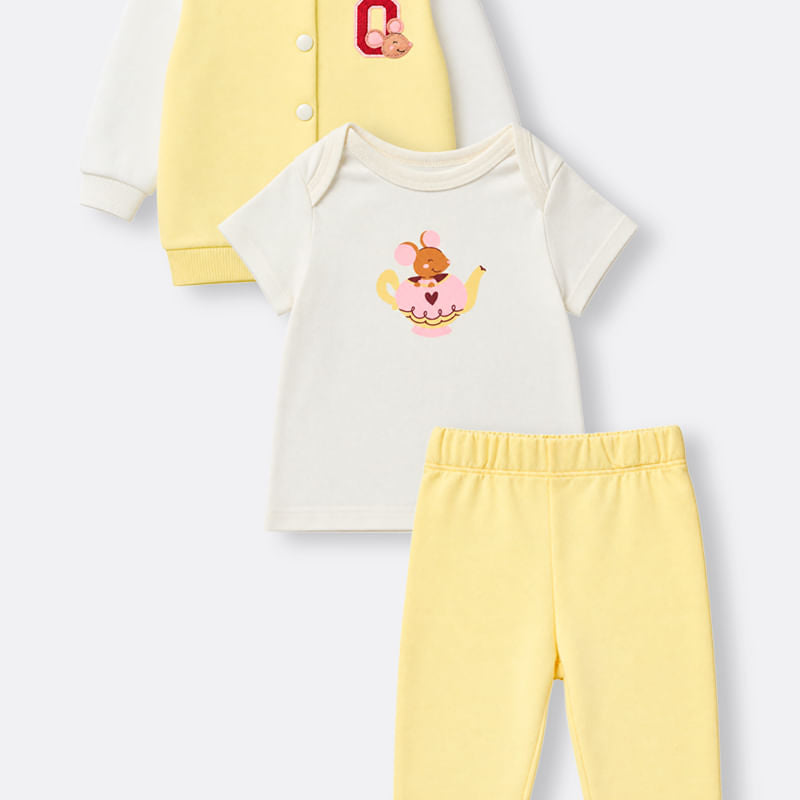 Conjunto 3 Piezas OFFCORSS para Bebé Niña