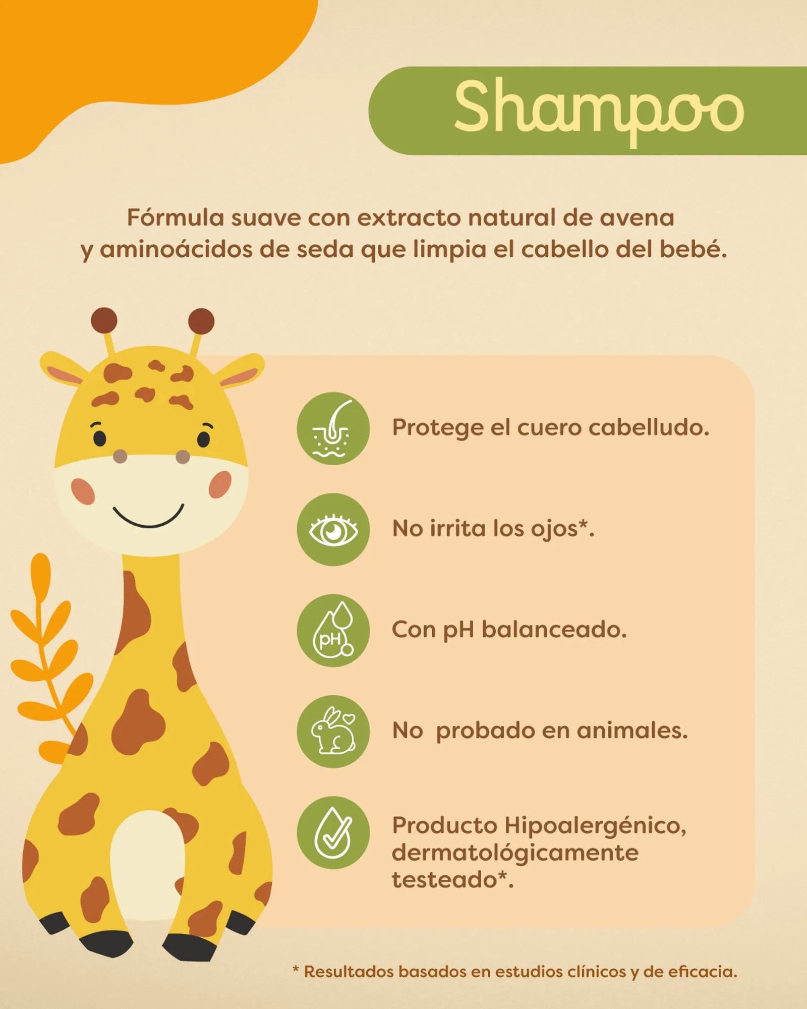 Shampoo Avena y Seda Muss Baby 400 mL