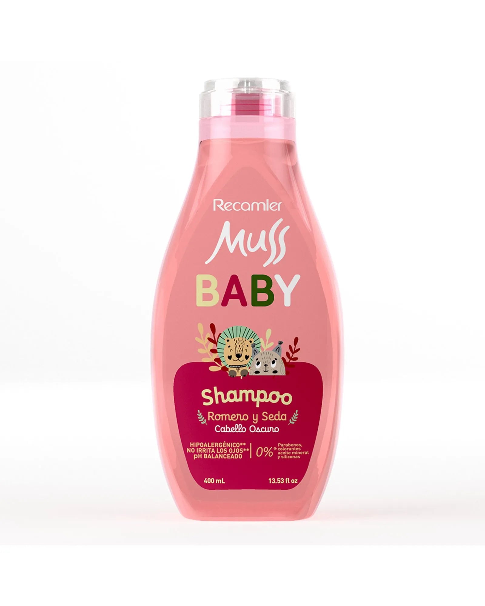 Shampoo Romero y Seda Muss Baby 400 mL