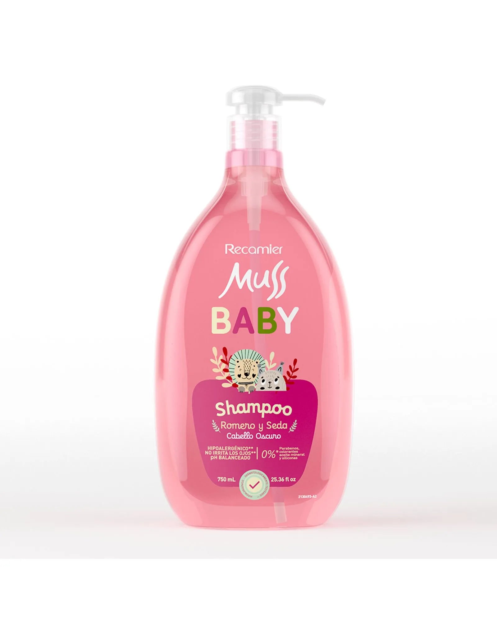 Shampoo Romero y Seda Muss Baby 750 mL
