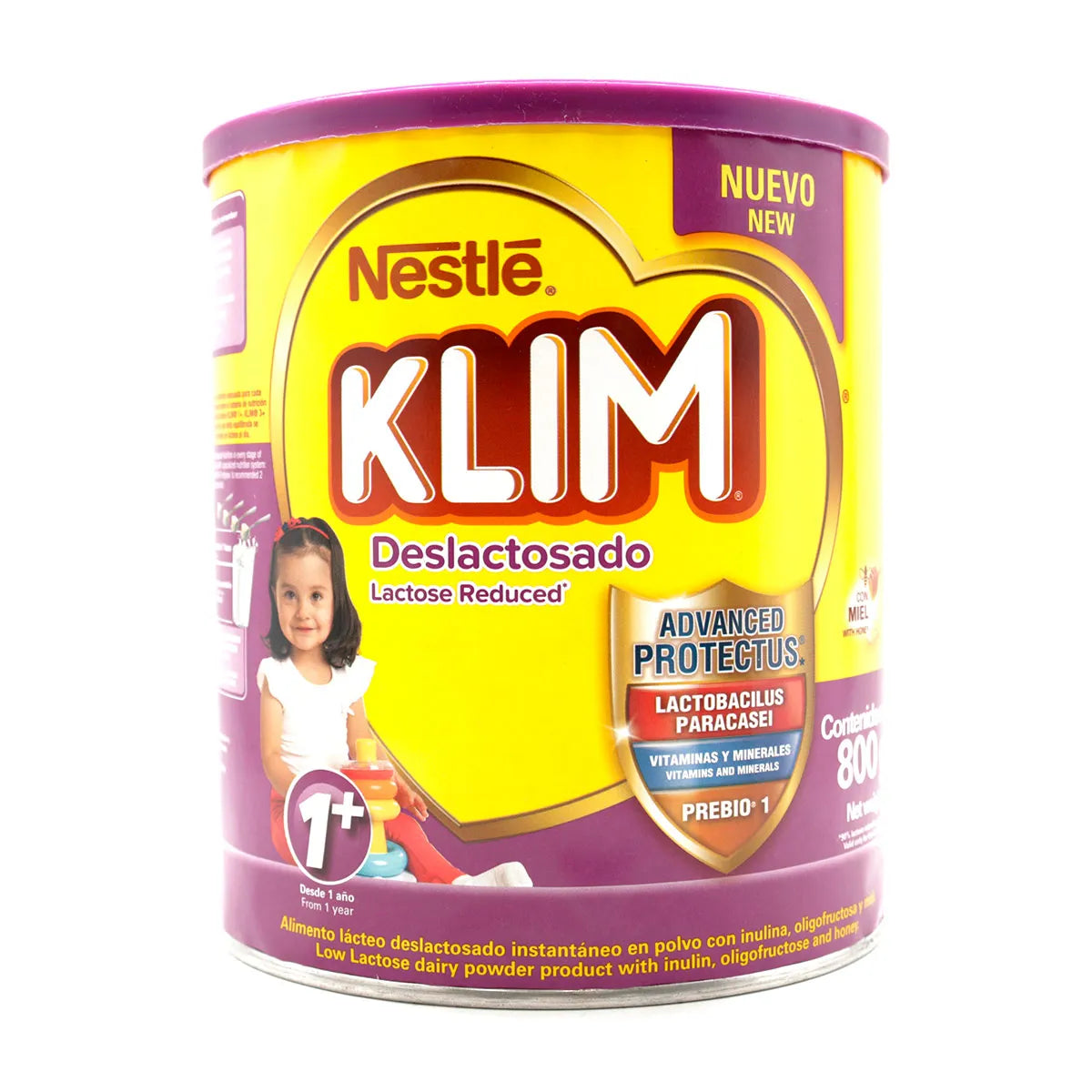 Alimento Lácteo Klim Nestlé 1+ Deslactosado Tarro x 800 g