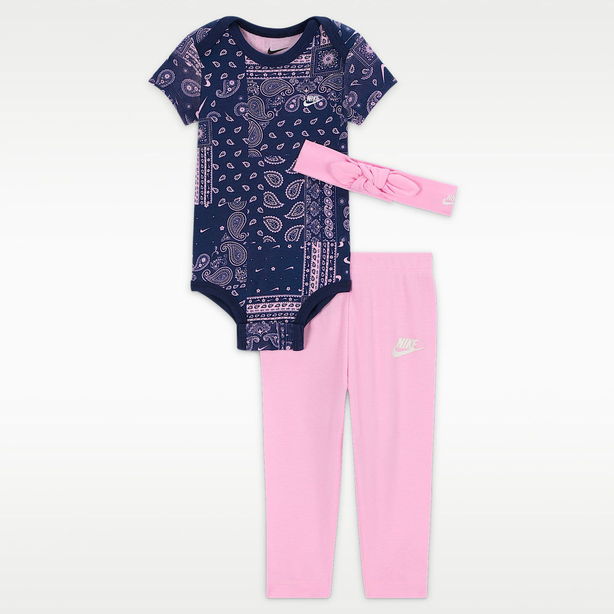 Conjunto de 3 piezas Retro Remix para bebé (6-12 meses) Nike – Azul marino medianoche – vista 1