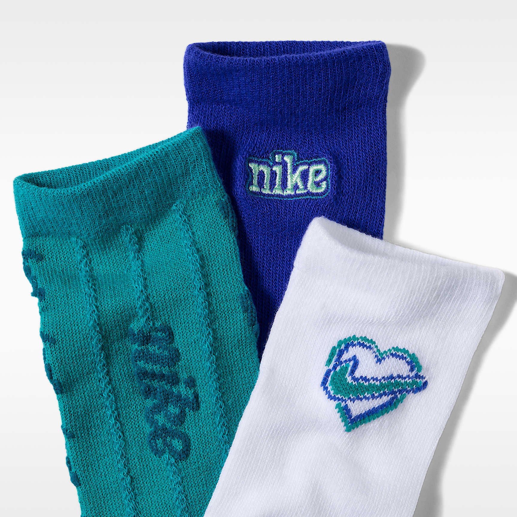 Calcetas para niñas Nike Juxta-Girl (3 pares) – Energía – vista 2