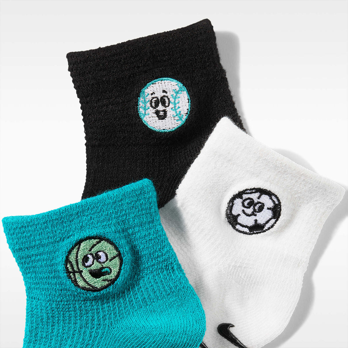 Calcetines de agarre multideportes de diseño tipo waffle para bebé Nike – Energía – vista 2