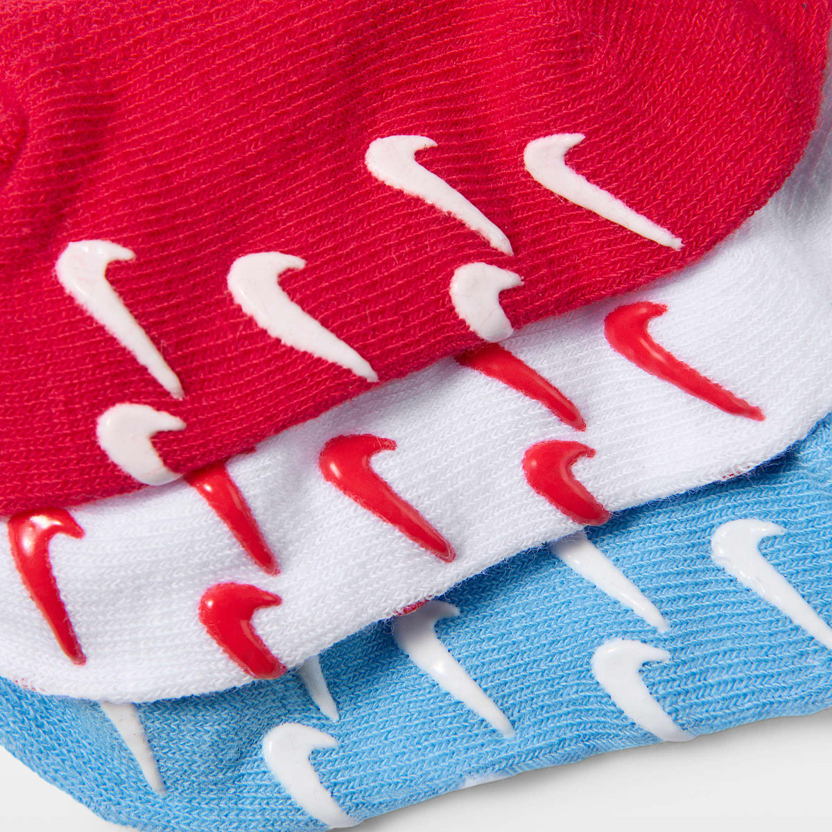 Calcetines de agarre multideportes de diseño tipo waffle para bebé Nike – Rojo universitario – vista 3