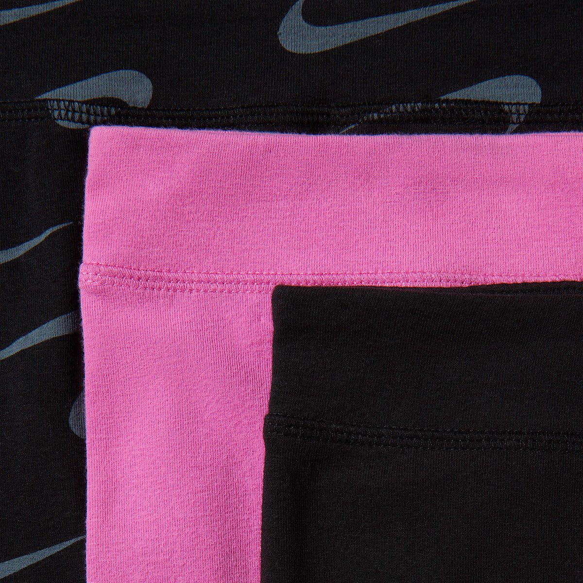 Leggings para niños talla pequeña (paquete de 3) Nike – Negro/Rosa alegre – vista 7