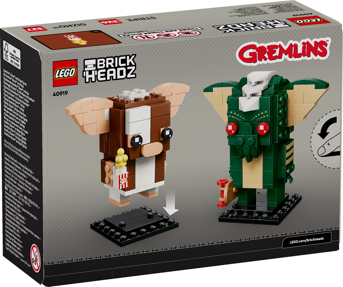 LEGO BrickHeadz Figuras de los Gremlins Gizmo y Stripe 40919