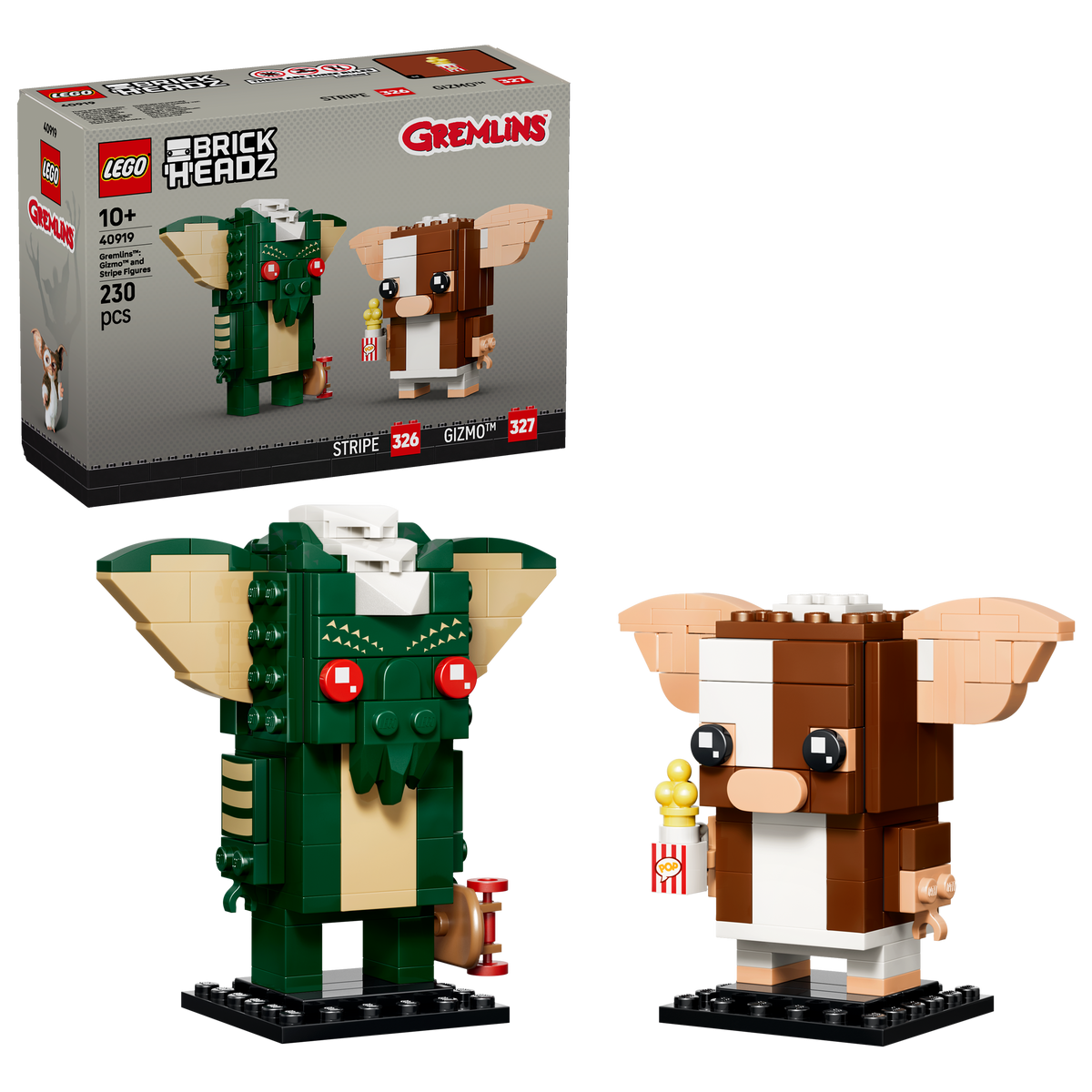 LEGO BrickHeadz Figuras de los Gremlins Gizmo y Stripe 40919