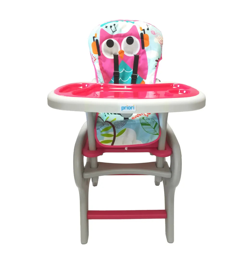 Silla Comedor 2en1 - Rosado - Priori