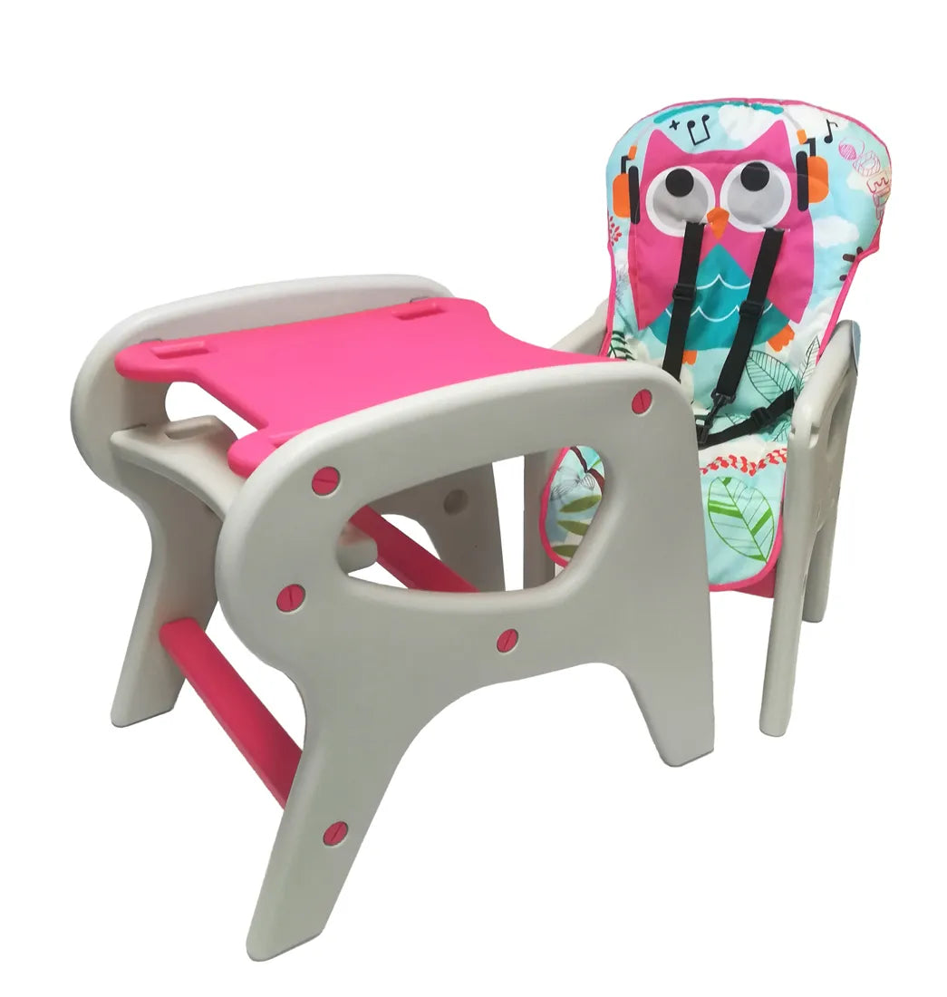 Silla Comedor 2en1 - Rosado - Priori