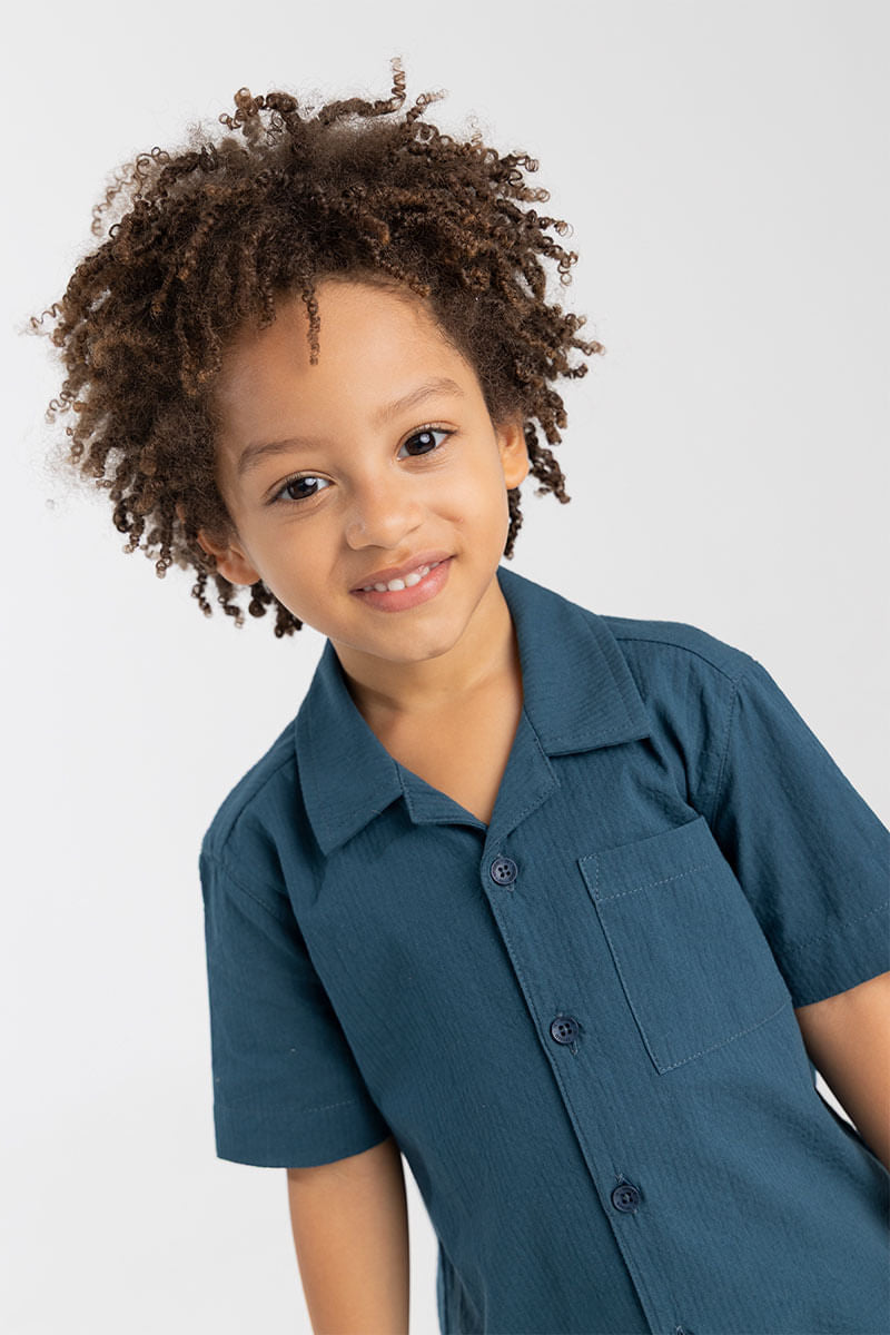 Camisa OFFCORSS Manga Corta en Algodón para Niño
