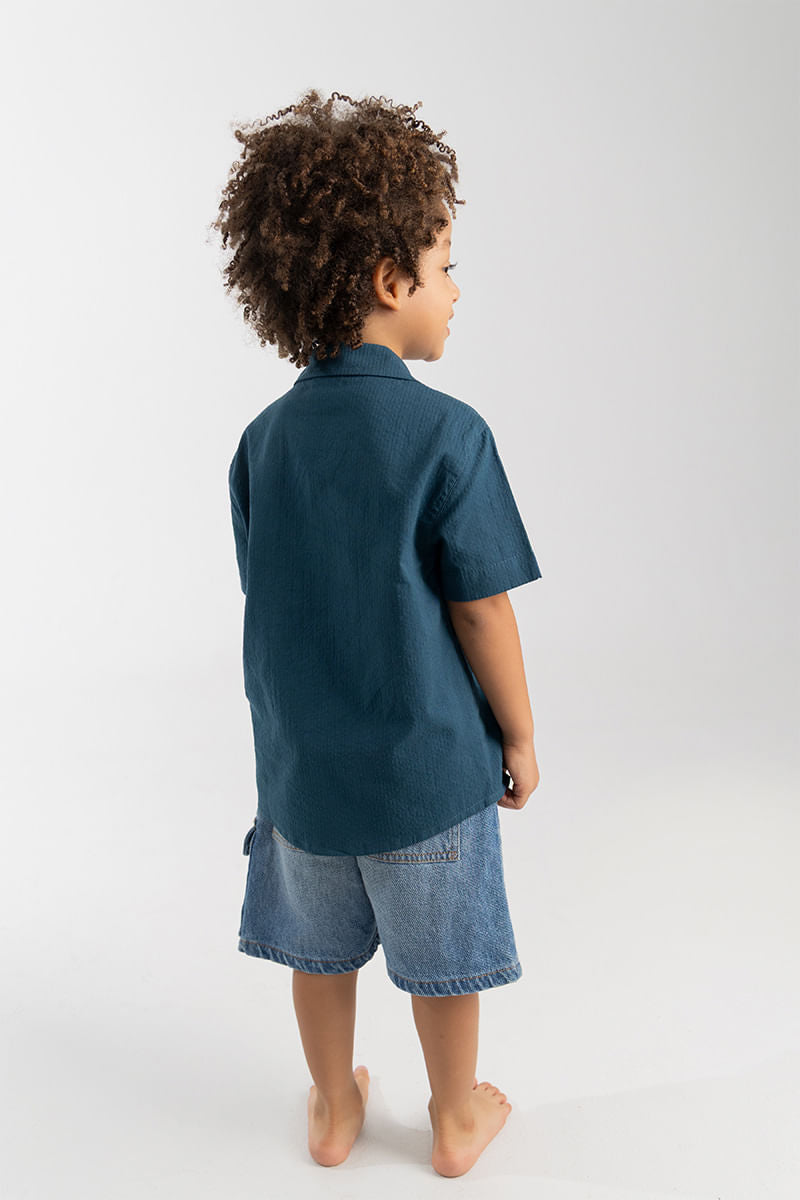 Camisa OFFCORSS Manga Corta en Algodón para Niño