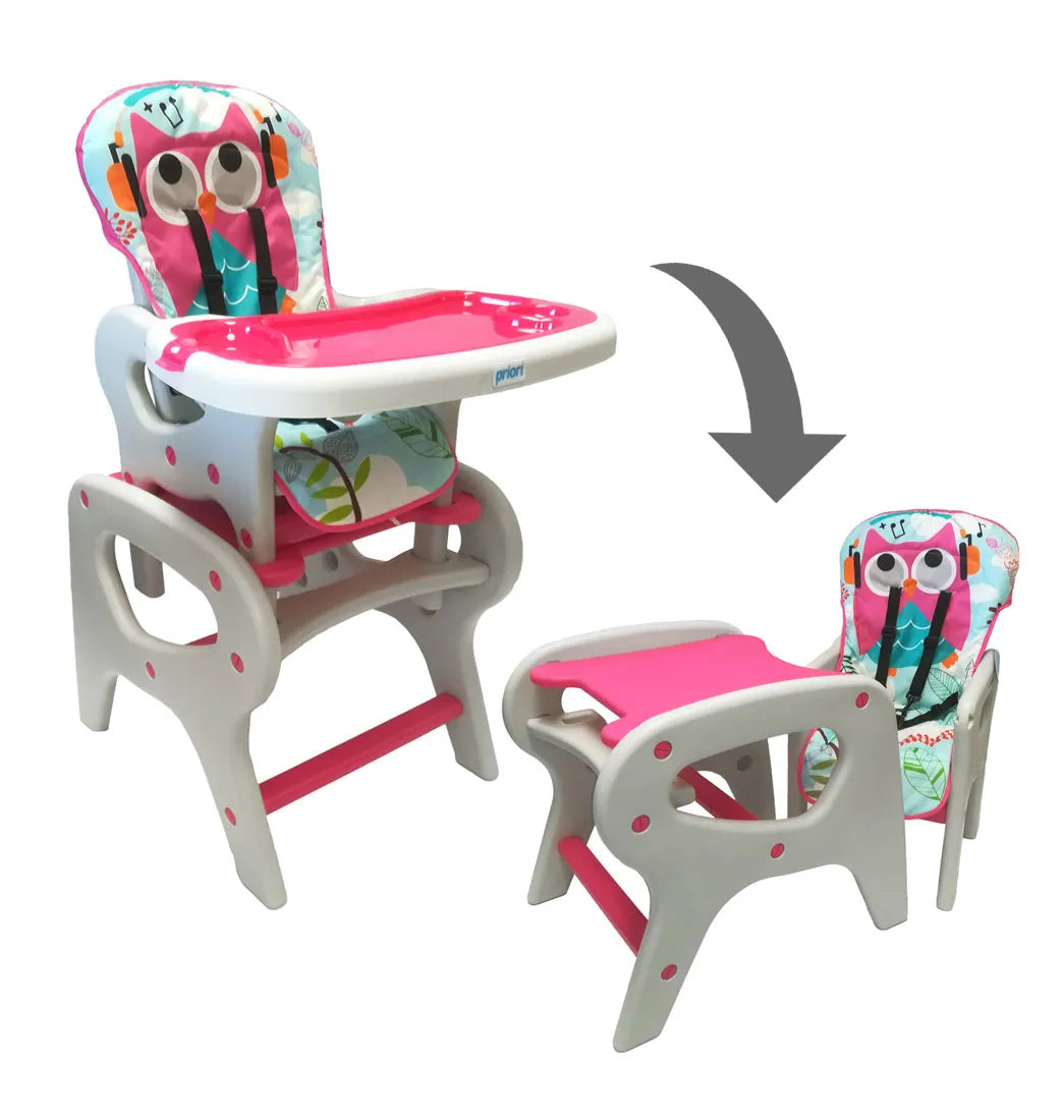 Silla Comedor 2en1 - Rosado - Priori