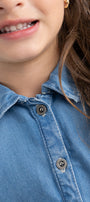 Enterizo Corto OFFCORSS Denim para Niña