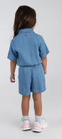 Enterizo Corto OFFCORSS Denim para Niña