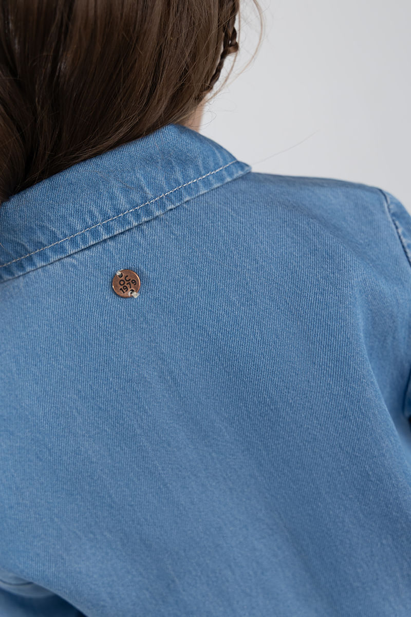 Enterizo Corto OFFCORSS Denim para Niña
