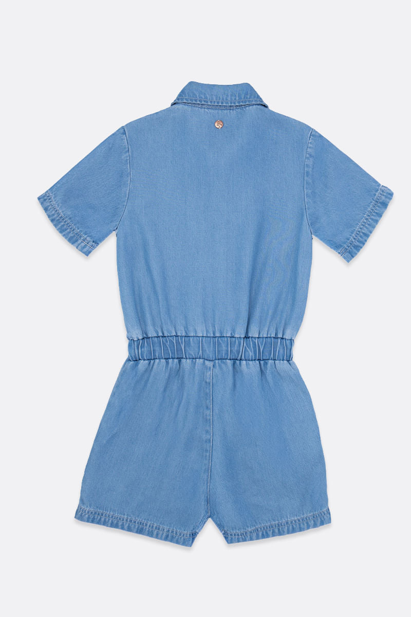Enterizo Corto OFFCORSS Denim para Niña