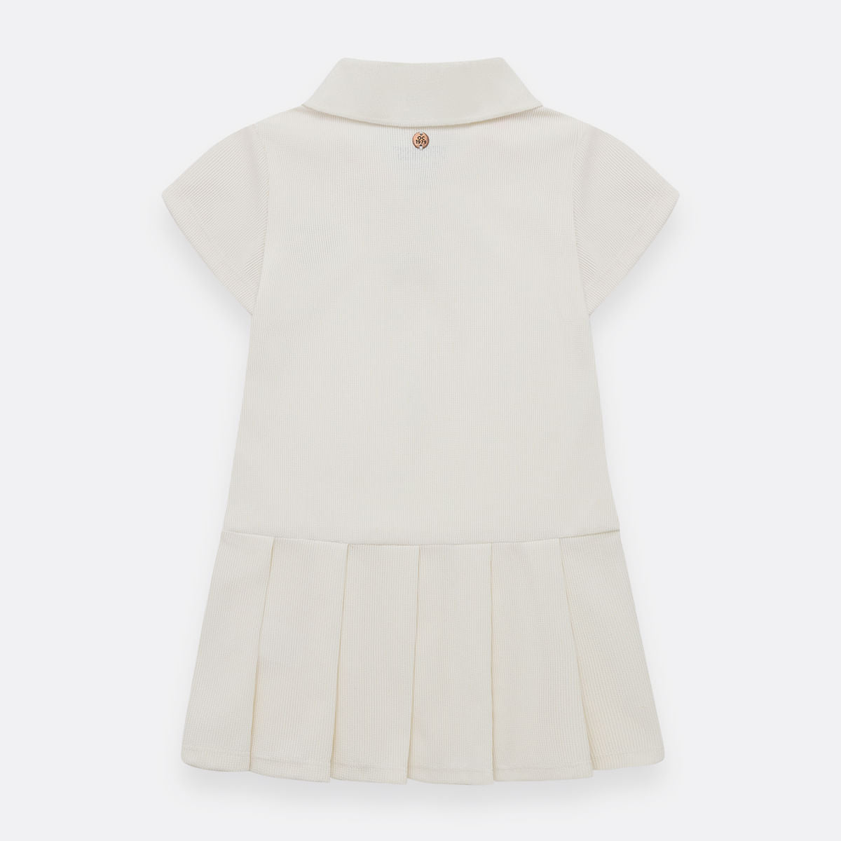 Vestido OFFCORSS Manga Corta Cuello Polo para Niña