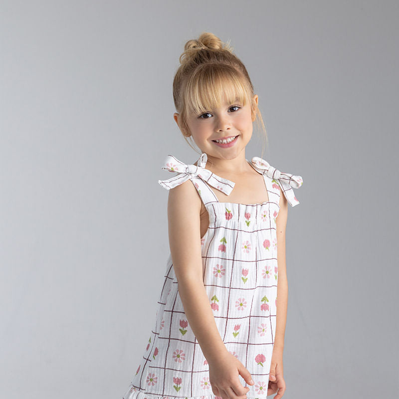 Vestido Estampado Floral OFFCORSS para Niña