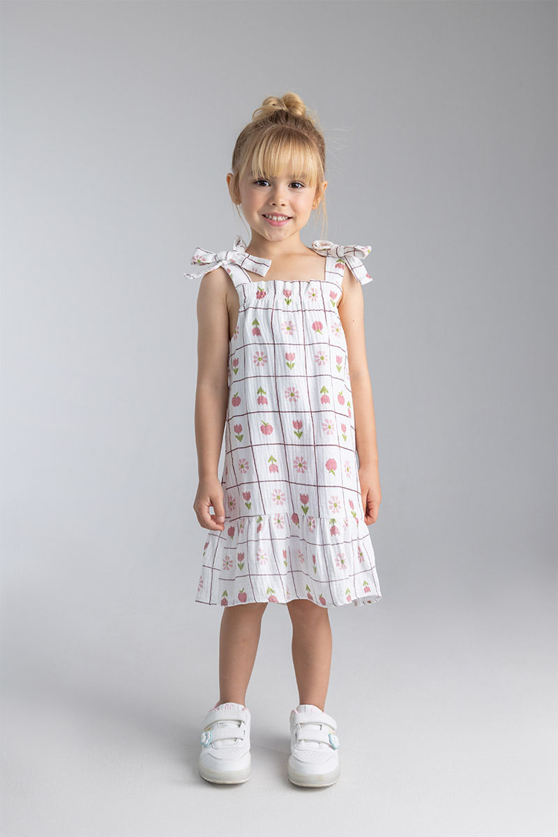Vestido Estampado Floral OFFCORSS para Niña