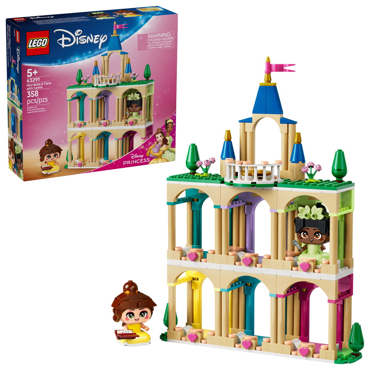 LEGO Disney Mini Bella y Tiana con Castillo 43291