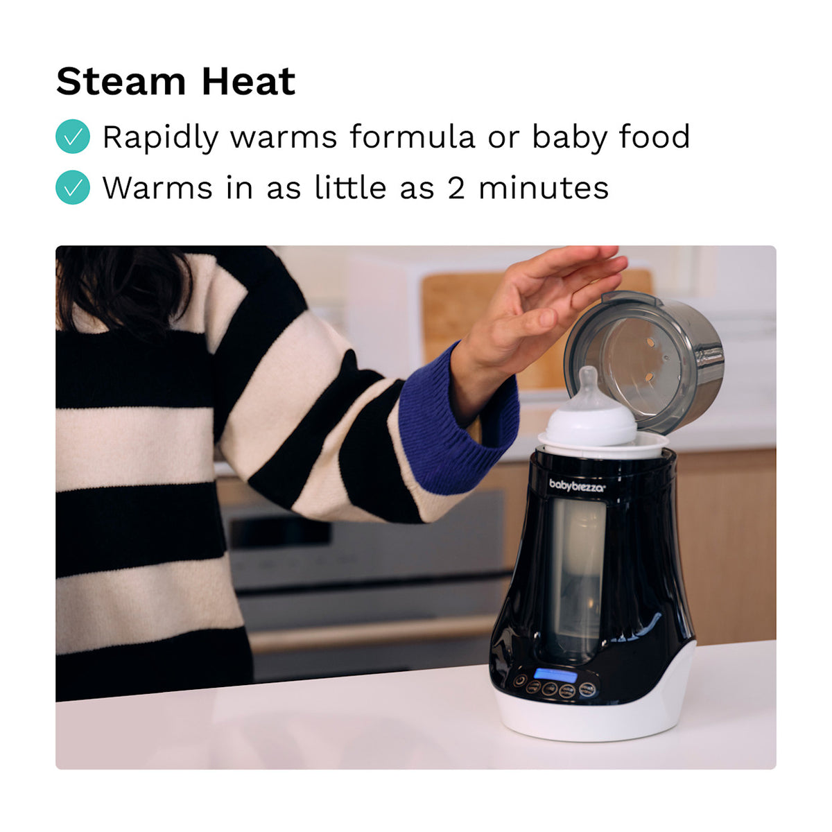 Calentador de biberones Baby Brezza Bottle & Breastmilk Warmer negro