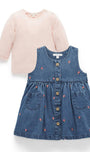 Conjunto Purebaby Pinnie y Camiseta Bordada Toadstool