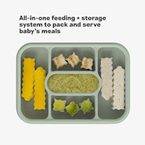 Caja de Viaje para Alimentación Autorregulada ezpz - Sage