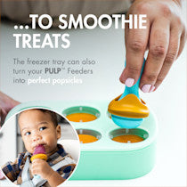 Pulp Popsicle & Freezer Tray + Pulp Silicone Feeder Bundle