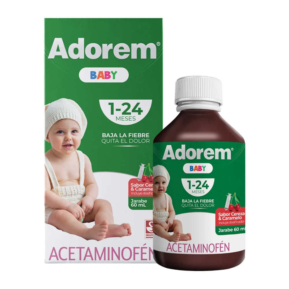 Adorem Baby 160Mg/5Ml(3.2%) Jarabe Caja X 1Frascox60Ml Caramelo Cereza