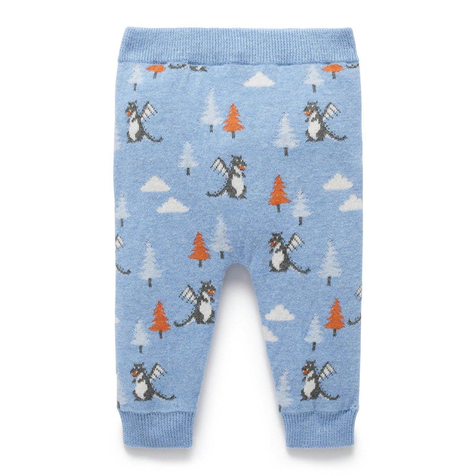 Leggings Magical Forest Purebaby Forest Jacquard para Bebé