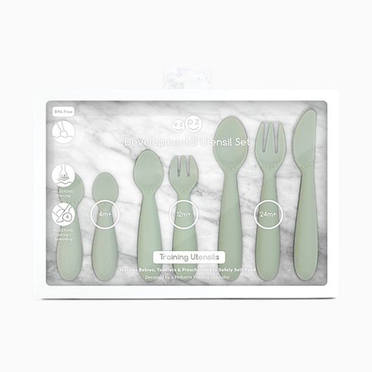 ezpz Developmental Utensil Set