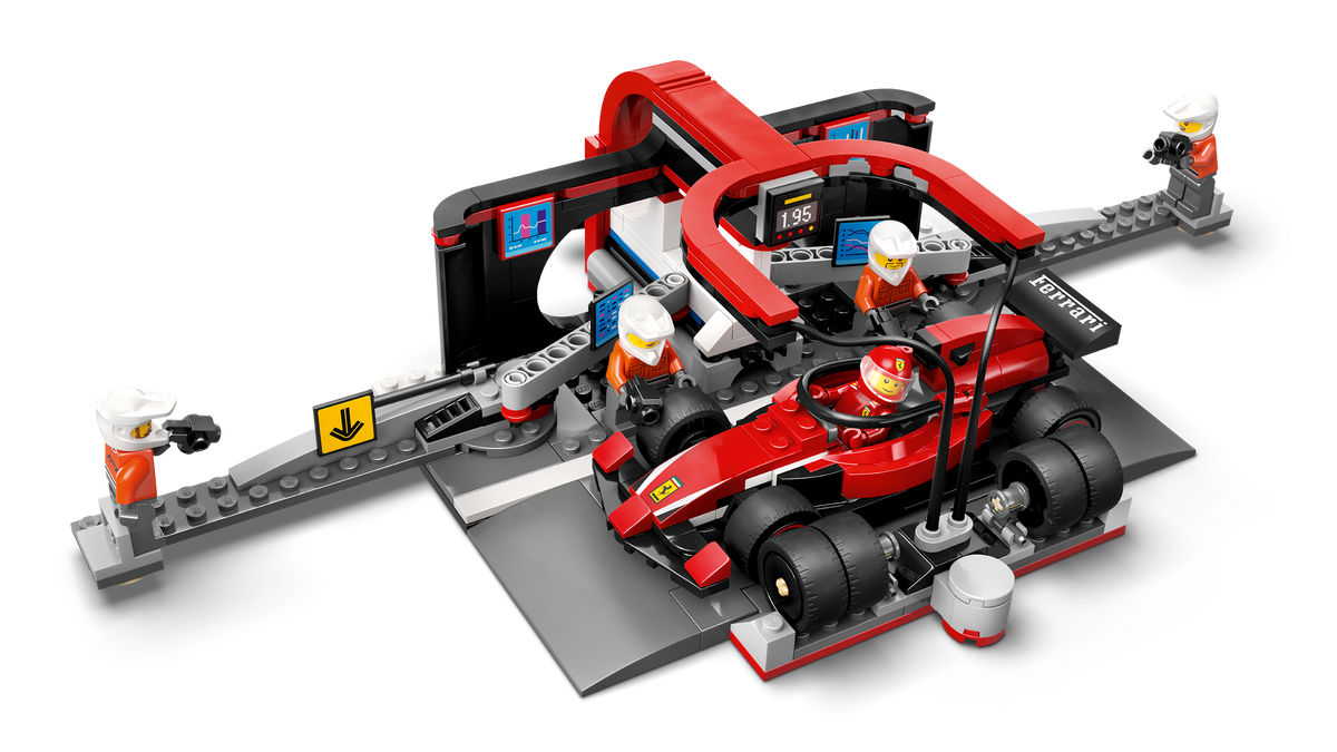LEGO City Parada en Boxes de F1 y Equipo con Auto Ferrari 60443