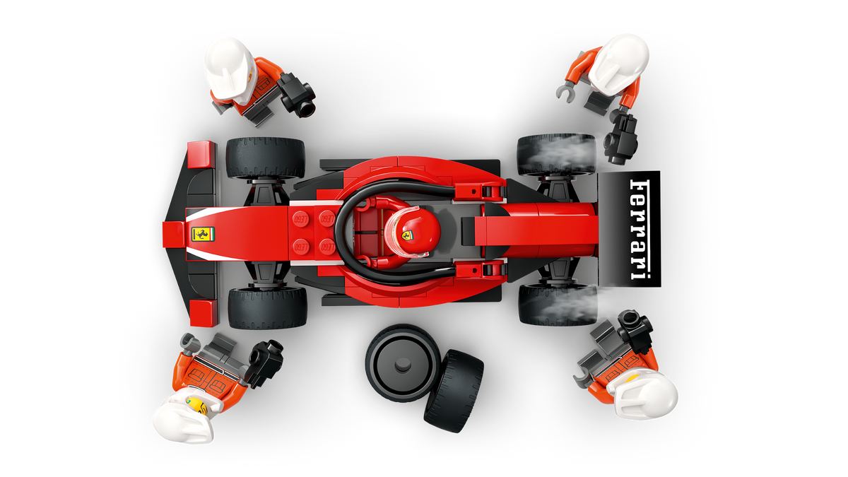 LEGO City Parada en Boxes de F1 y Equipo con Auto Ferrari 60443