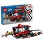 LEGO City Parada en Boxes de F1 y Equipo con Auto Ferrari 60443