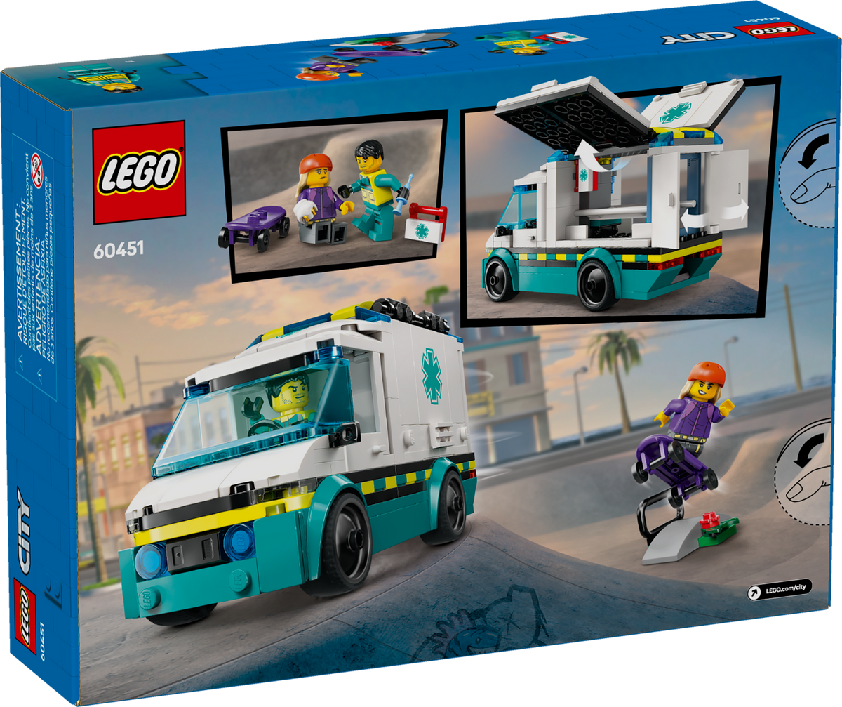 LEGO City Ambulancia de Emergencias 60451