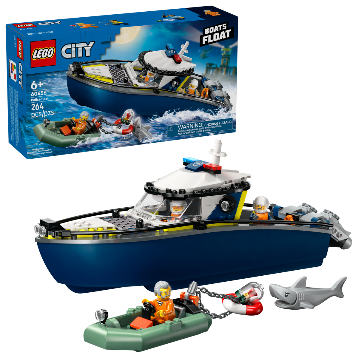 LEGO City Persecución en Barco de Policía 60456